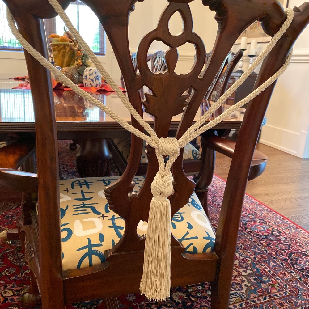 Stunning 2 Chair Tassel Baroque Decorative TASSEL